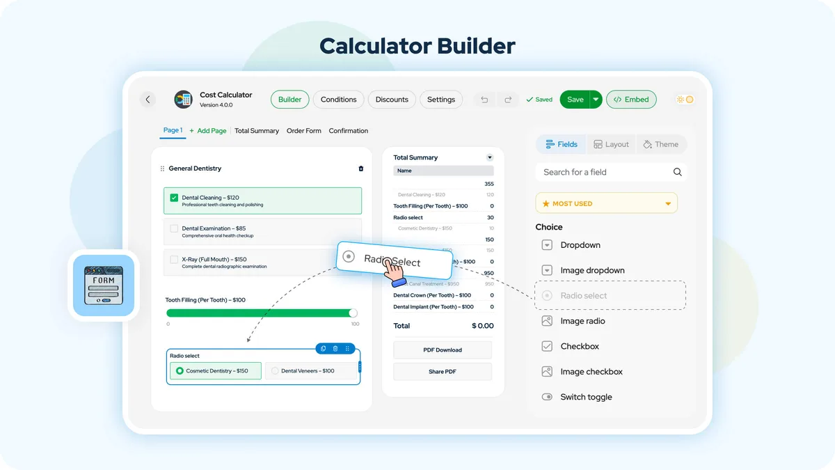 Cost Calculator Builder ekran görüntüsü 1