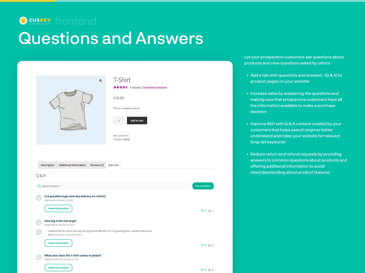 Customer Reviews for WooCommerce ekran görüntüsü 4