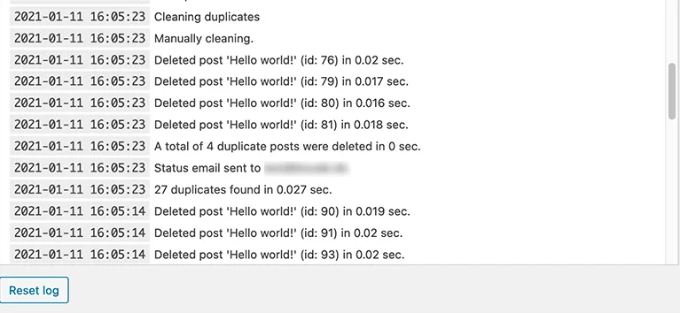 Delete Duplicate Posts ekran görüntüsü 2
