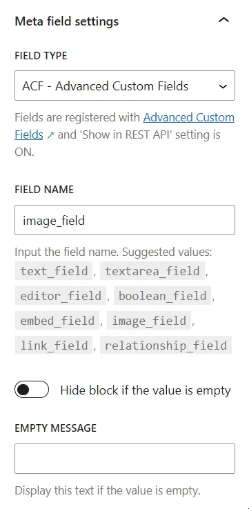 Meta Field Block – Display custom fields in the Block Editor without coding ekran görüntüsü 1