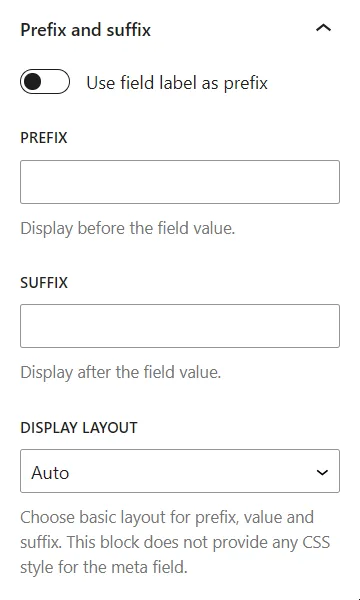 Meta Field Block – Display custom fields in the Block Editor without coding ekran görüntüsü 2