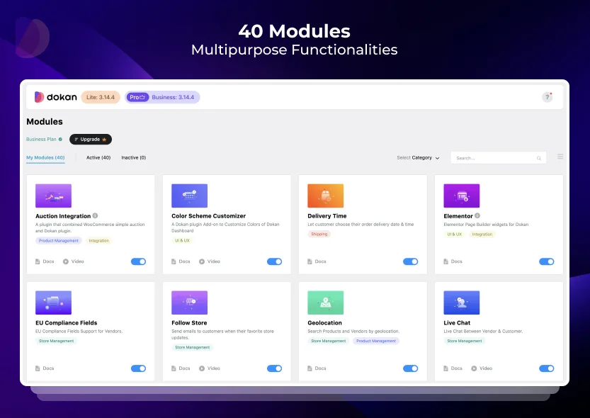 Dokan: AI Powered WooCommerce Multivendor Marketplace Solution – Build Your Own Amazon, eBay, Etsy ekran görüntüsü 2