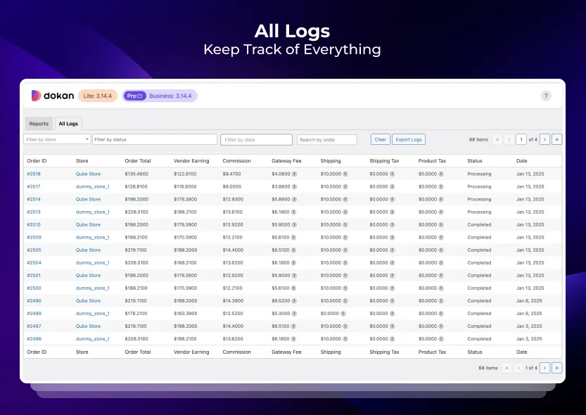 Dokan: AI Powered WooCommerce Multivendor Marketplace Solution – Build Your Own Amazon, eBay, Etsy ekran görüntüsü 3