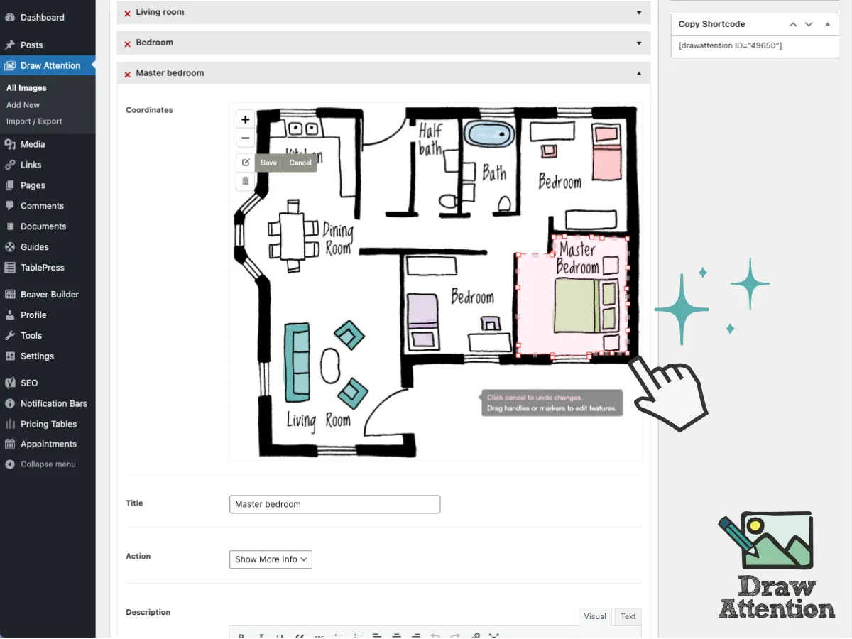 Interactive Image Map Plugin – Draw Attention ekran görüntüsü 1