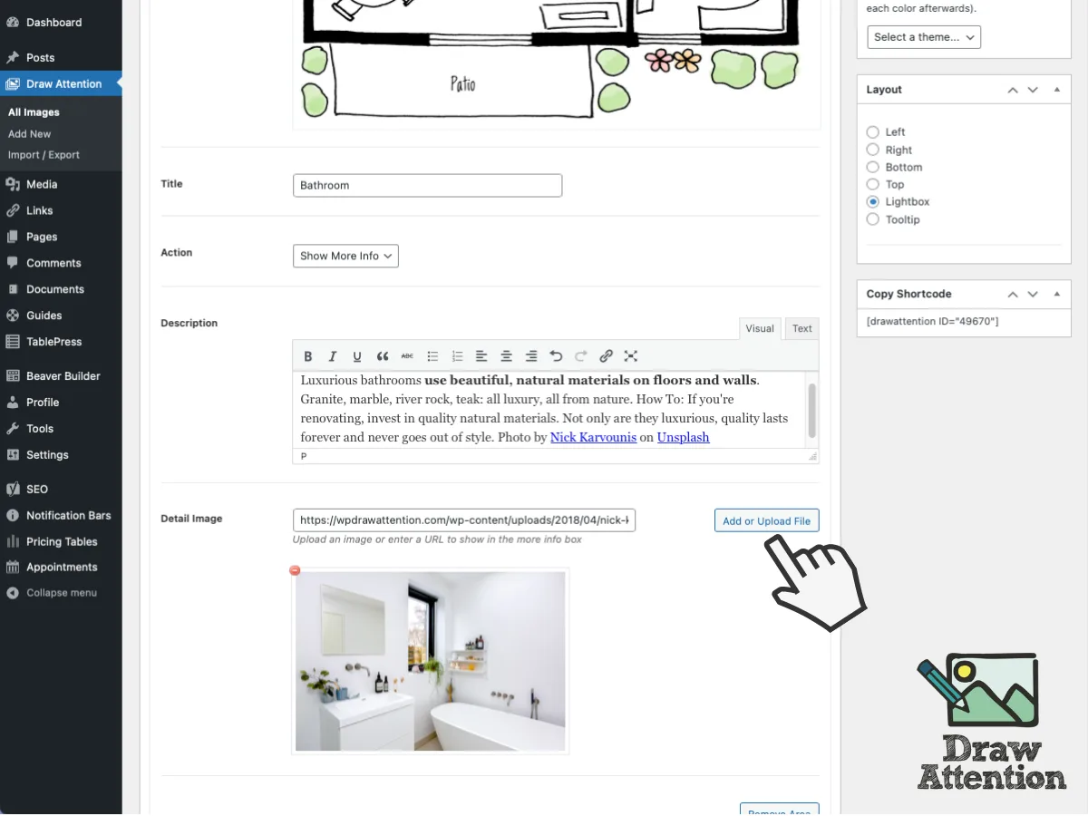 Interactive Image Map Plugin – Draw Attention ekran görüntüsü 3