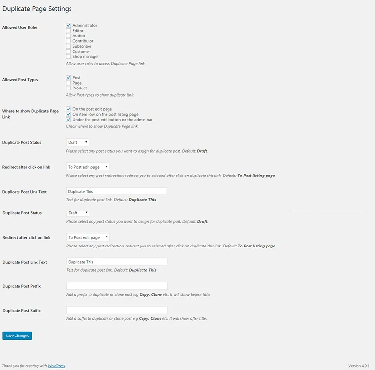 Duplicate Page ekran görüntüsü 2
