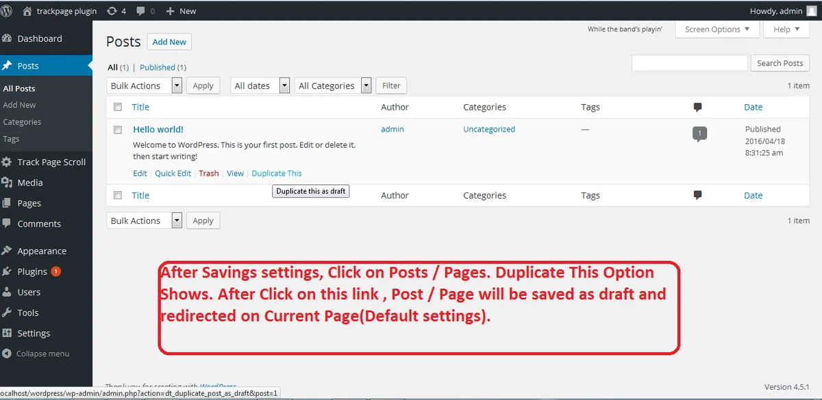 Duplicate Page ekran görüntüsü 4