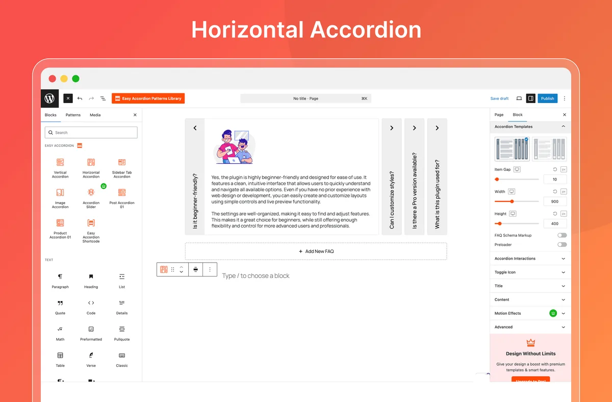 Easy Accordion – AI-Powered FAQ & Accordion Blocks, Product FAQ ekran görüntüsü 3
