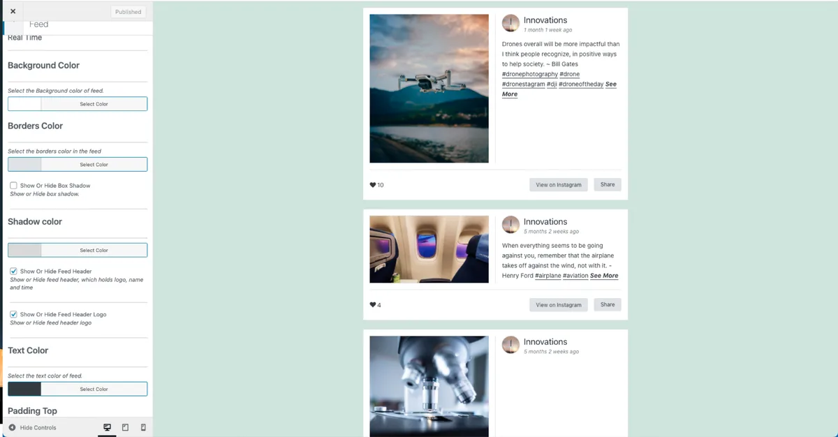 Easy Social Feed – Social Photos Gallery and Post Feed for WordPress ekran görüntüsü 4