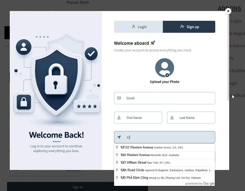 Login & Register Forms – Popup, Slider, Profile & WooCommerce ekran görüntüsü 3
