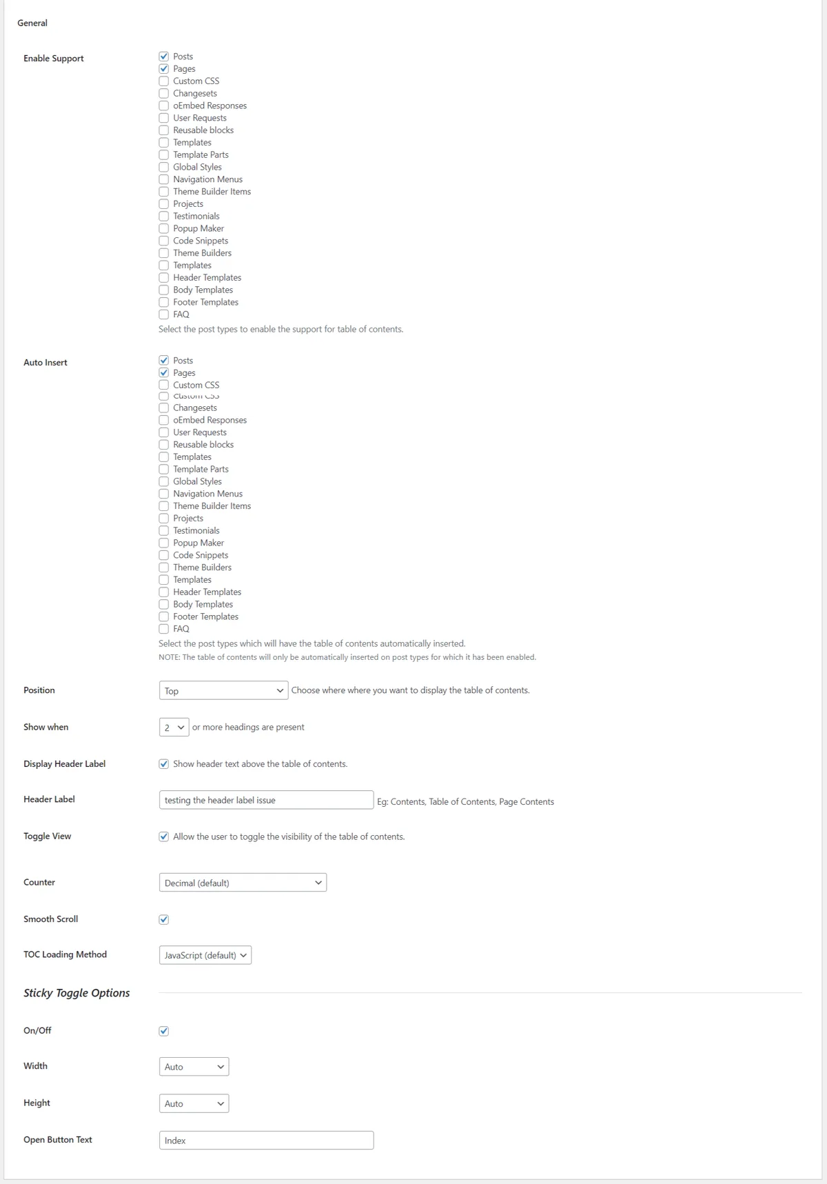 Easy Table of Contents ekran görüntüsü 1