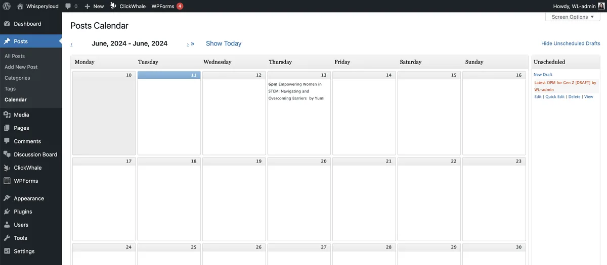 Editorial Calendar ekran görüntüsü 1