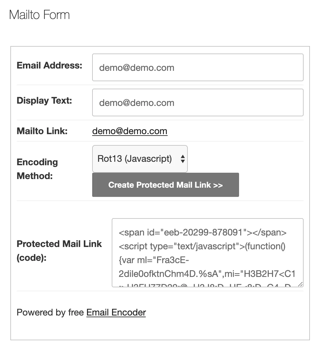 Email Encoder – Protect Email Addresses and Phone Numbers ekran görüntüsü 3