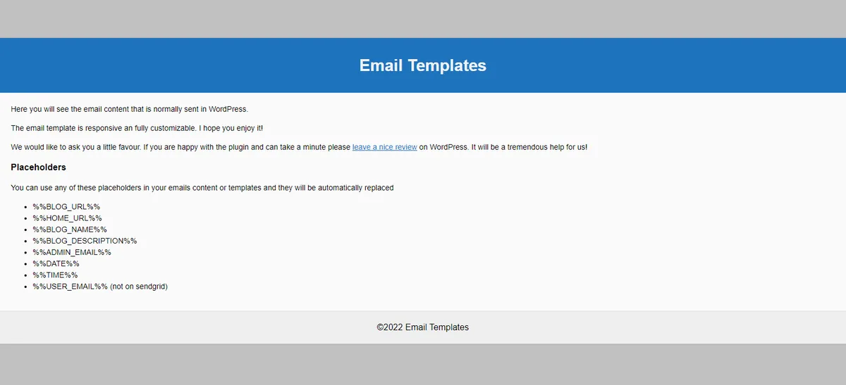 Email Templates Customizer and Designer for WordPress and WooCommerce ekran görüntüsü 3