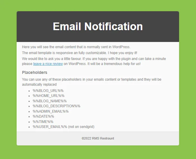 Email Templates Customizer and Designer for WordPress and WooCommerce ekran görüntüsü 4