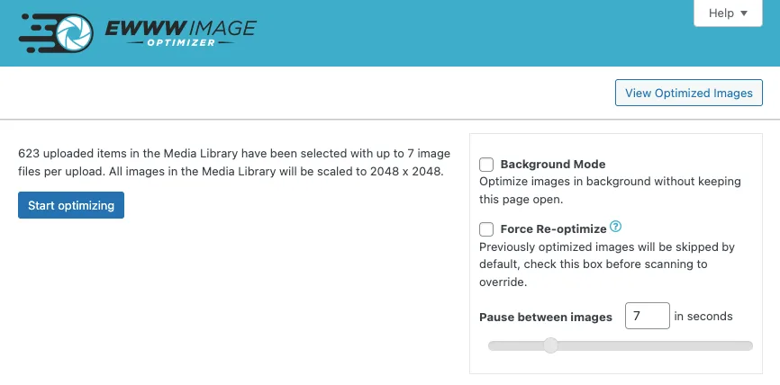 EWWW Image Optimizer ekran görüntüsü 4