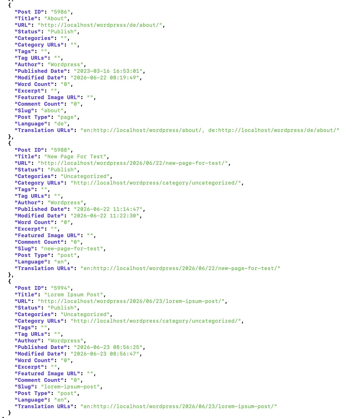 Export All URLs ekran görüntüsü 4