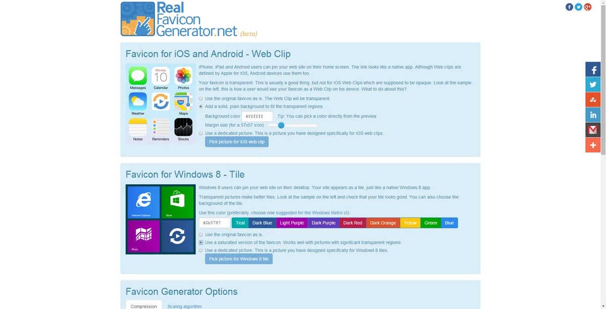 Favicon by RealFaviconGenerator ekran görüntüsü 3