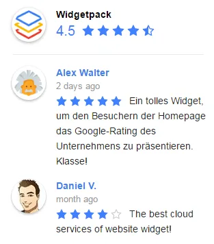 Reviews Widgets for Google, TripAdvisor, Yelp & Recommendations ekran görüntüsü 1