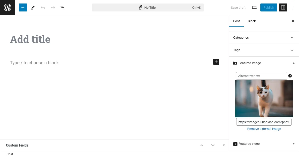 Featured Image from URL (FIFU) ekran görüntüsü 1