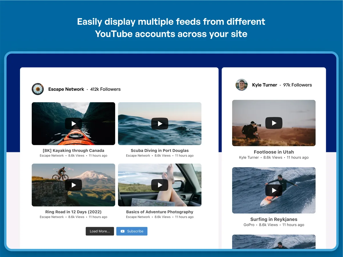 Feeds for YouTube (YouTube video, channel, and gallery plugin) ekran görüntüsü 1