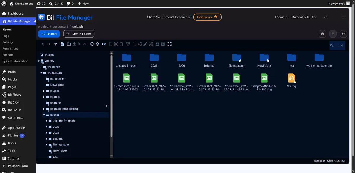 File Manager ekran görüntüsü 1