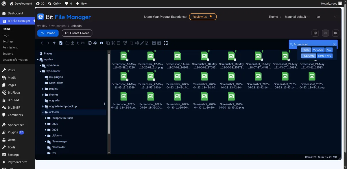 File Manager ekran görüntüsü 3