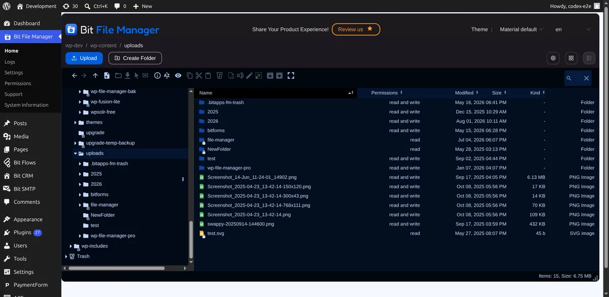 File Manager ekran görüntüsü 4