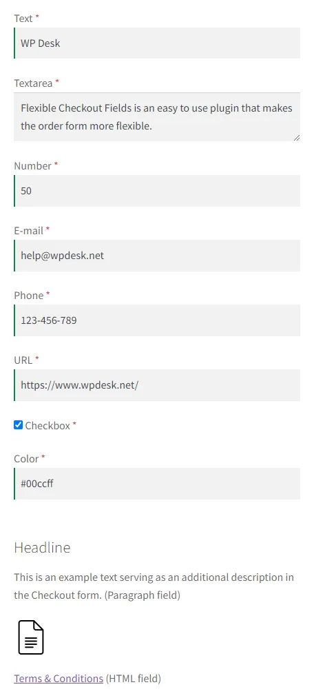Flexible Checkout Fields for WooCommerce – WooCommerce Checkout Manager ekran görüntüsü 2