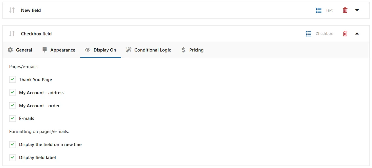 Flexible Checkout Fields for WooCommerce – WooCommerce Checkout Manager ekran görüntüsü 4