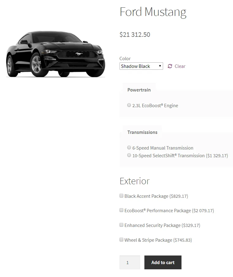 Flexible Product Fields (WooCommerce Product Addons) – WooCommerce Product Page Editor ekran görüntüsü 2