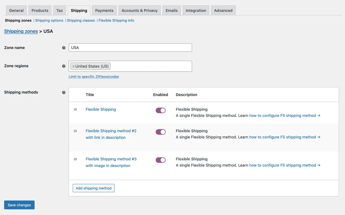 Weight Based Shipping Table Rate for WooCommerce – Flexible Shipping ekran görüntüsü 3