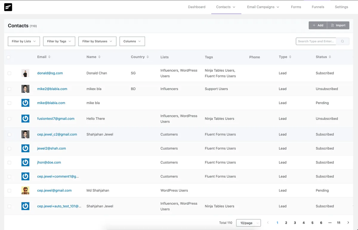 FluentCRM – Email Newsletter, Automation, Email Marketing, Email Campaigns, Optins, Leads, and CRM Solution ekran görüntüsü 3