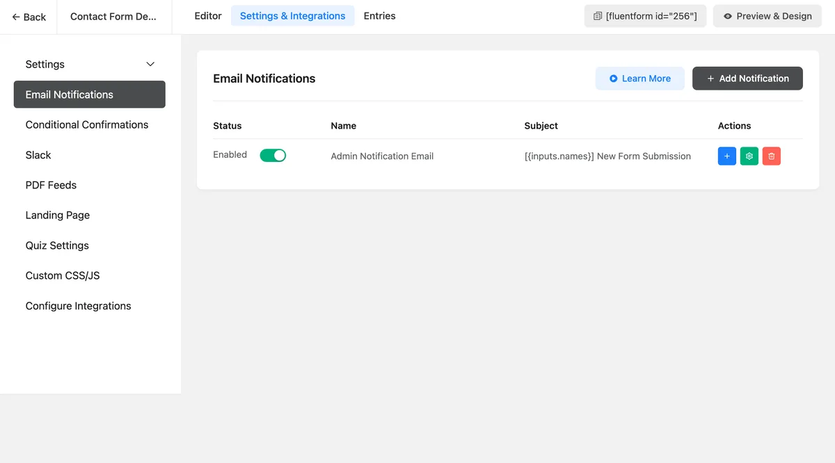 Fluent Forms – Customizable Contact Forms, Survey, Quiz, & Conversational Form Builder ekran görüntüsü 4