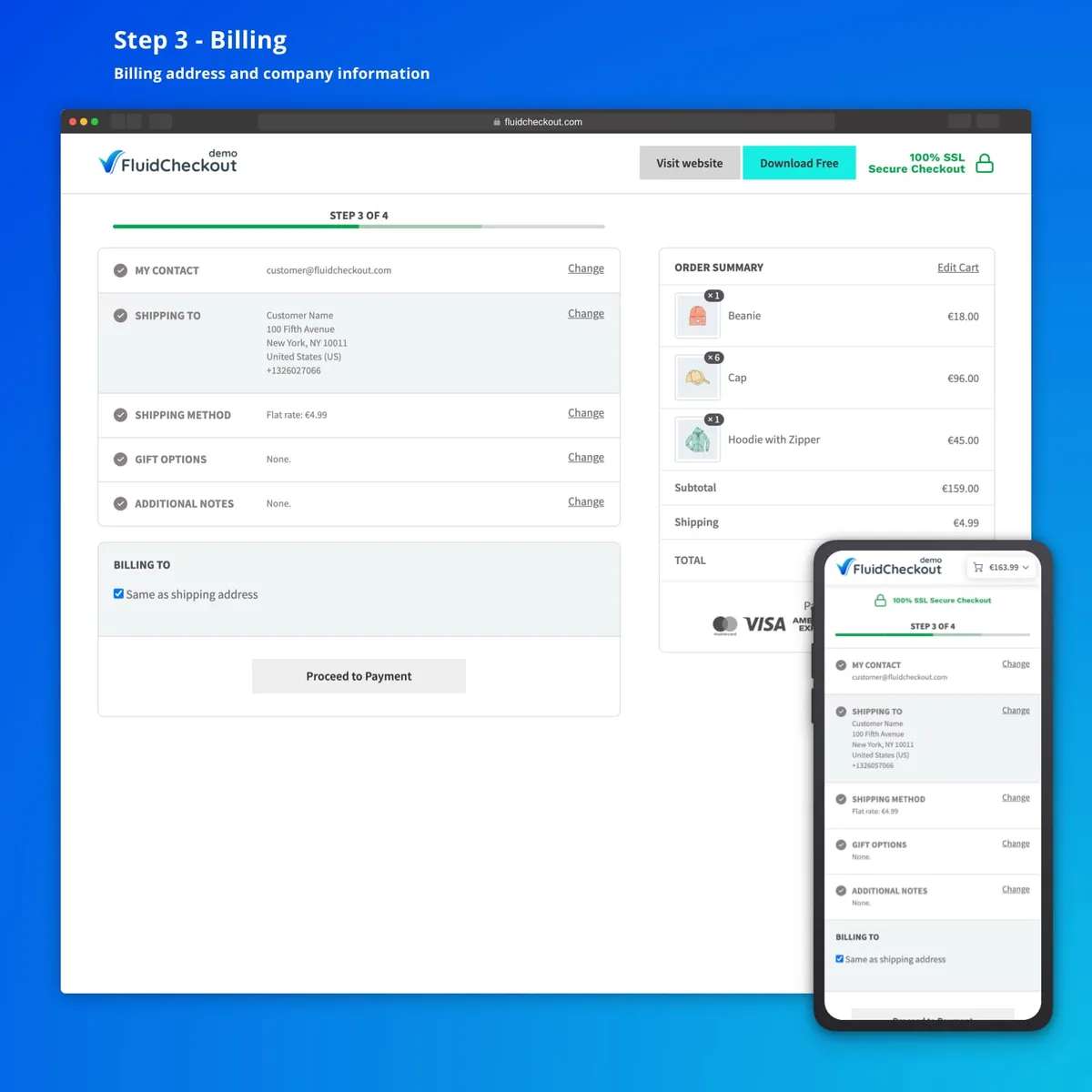 Fluid Checkout for WooCommerce – Lite ekran görüntüsü 3
