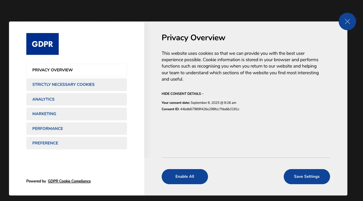 GDPR Cookie Compliance – Cookie Banner, Cookie Consent, Cookie Notice for CCPA, EU Cookie Law ekran görüntüsü 2