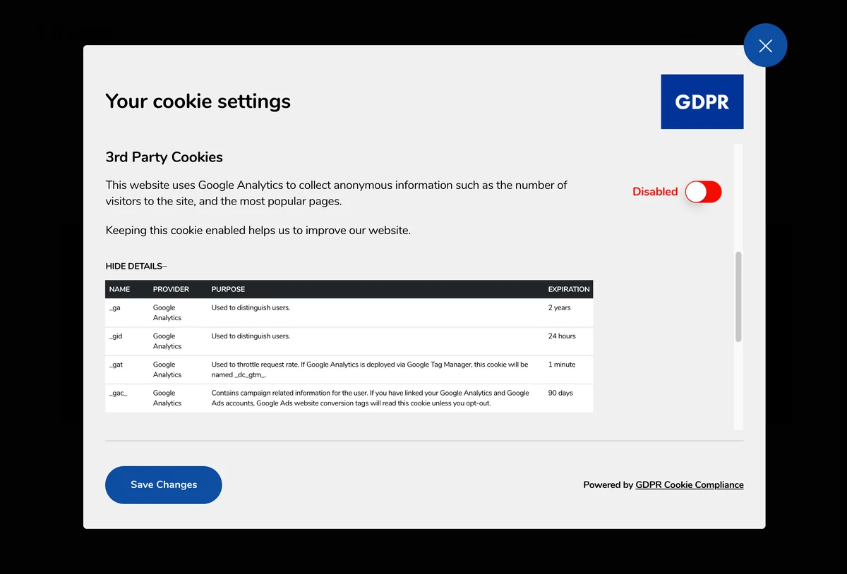 GDPR Cookie Compliance – Cookie Banner, Cookie Consent, Cookie Notice for CCPA, EU Cookie Law ekran görüntüsü 4