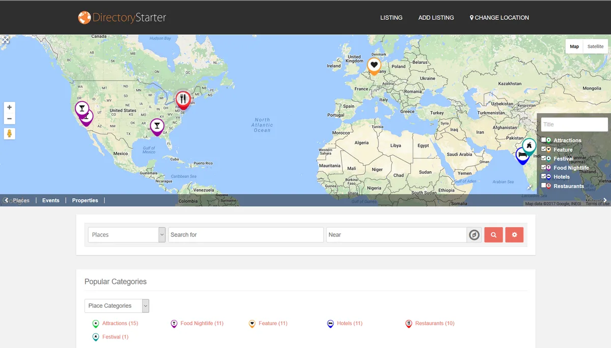 GeoDirectory – WP Business Directory Plugin and Classified Listings Directory ekran görüntüsü 1