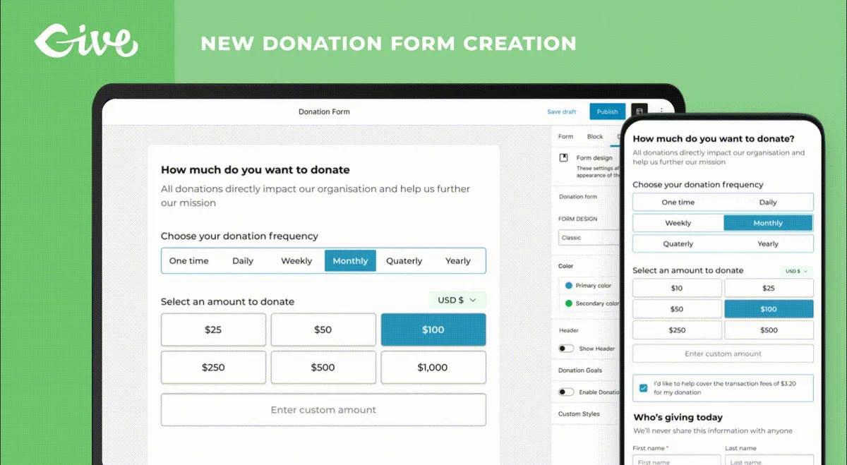GiveWP – Donation Plugin and Fundraising Platform ekran görüntüsü 2