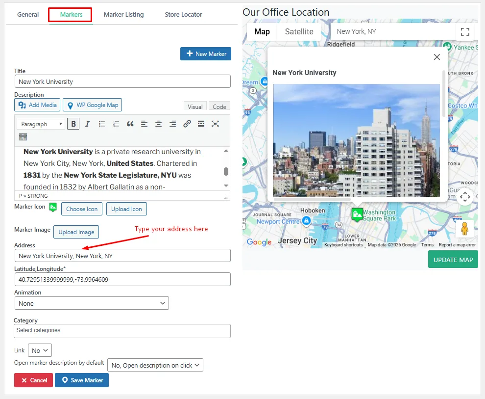 Maps Plugin using Google Maps for WordPress – WP Google Map ekran görüntüsü 3