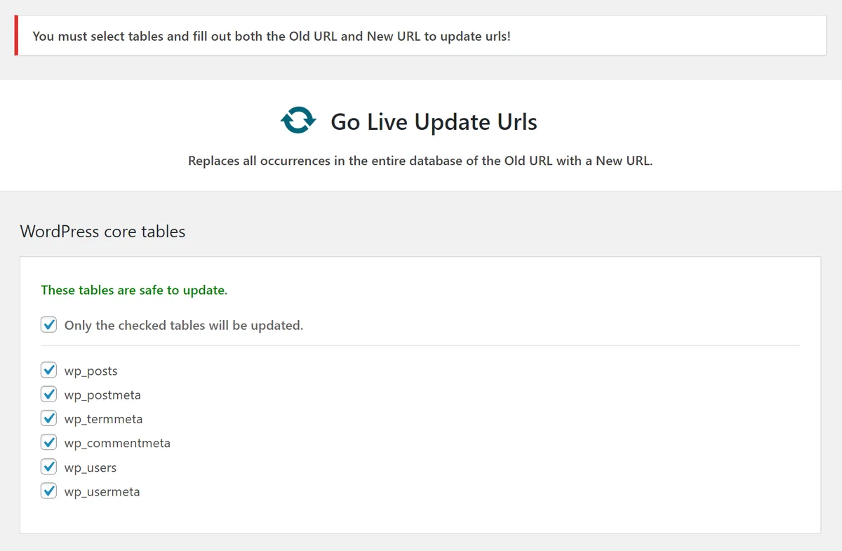 Go Live Update Urls ekran görüntüsü 3