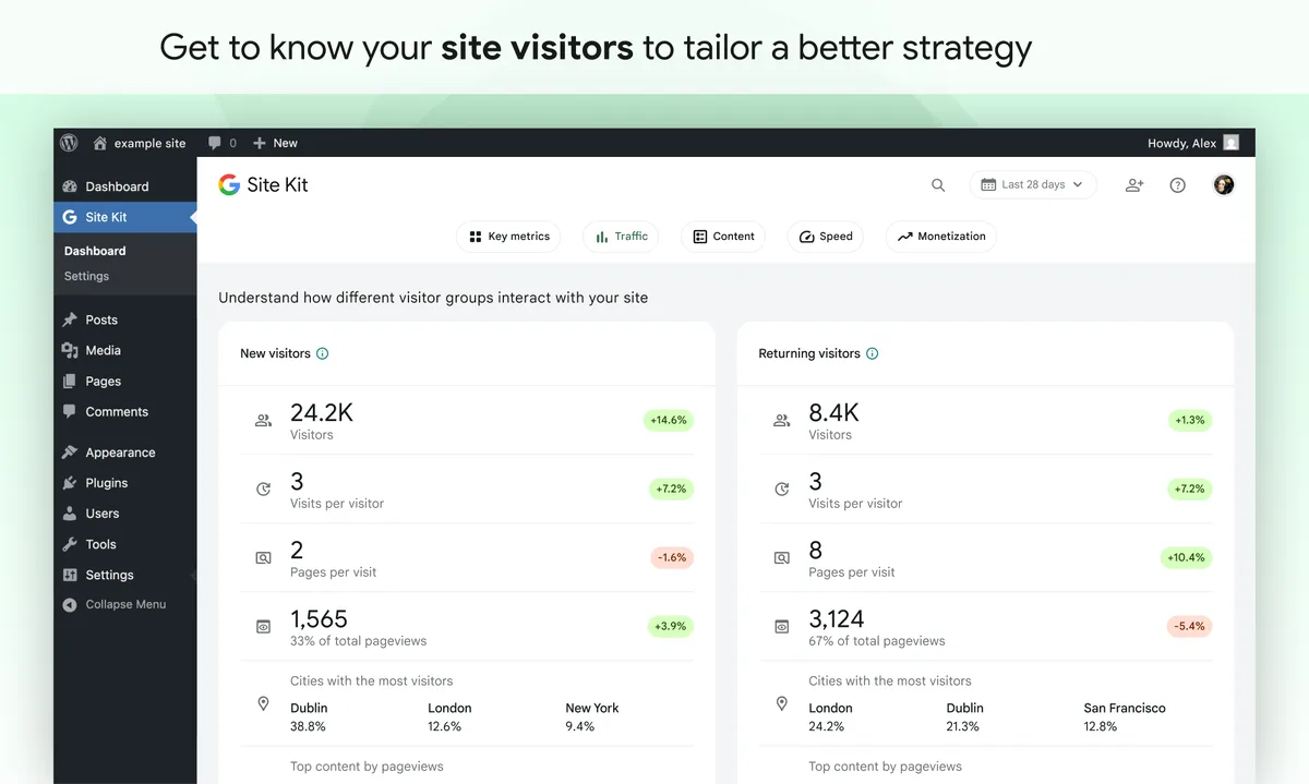 Site Kit by Google – Analytics, Search Console, AdSense, Speed ekran görüntüsü 4