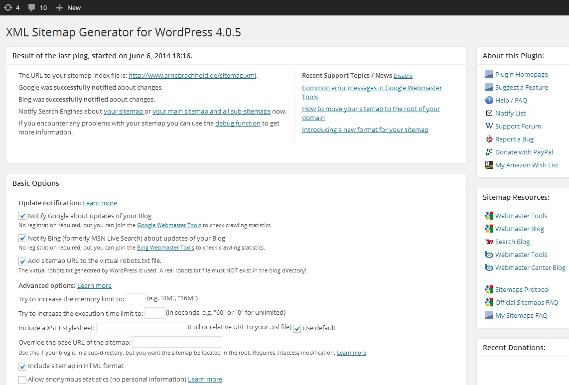 XML Sitemap Generator for Google ekran görüntüsü 1