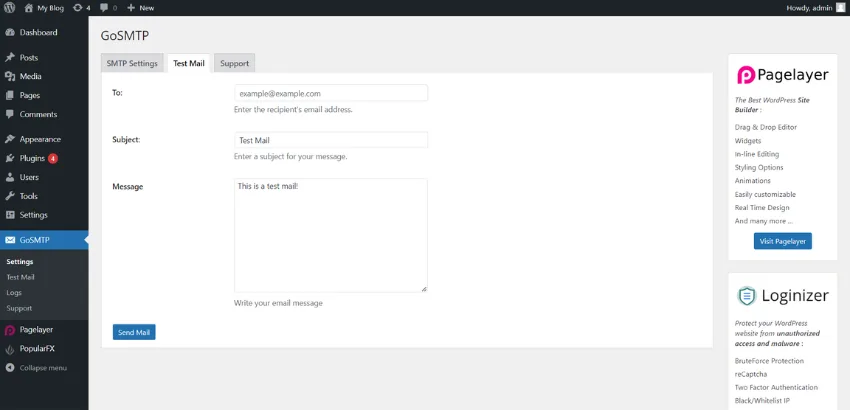 GoSMTP – SMTP for WordPress ekran görüntüsü 3