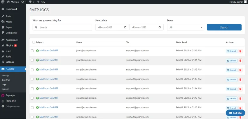 GoSMTP – SMTP for WordPress ekran görüntüsü 4