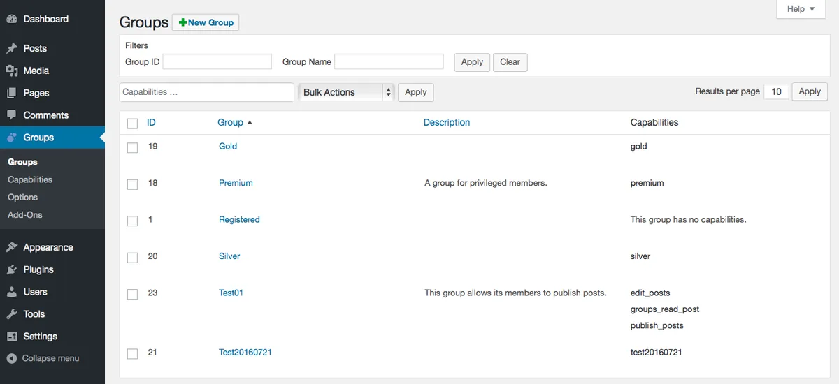 Groups – Memberships and Access Control ekran görüntüsü 1