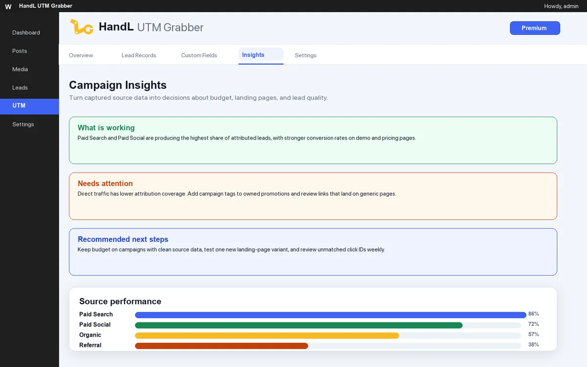HandL UTM Grabber / Tracker ekran görüntüsü 3