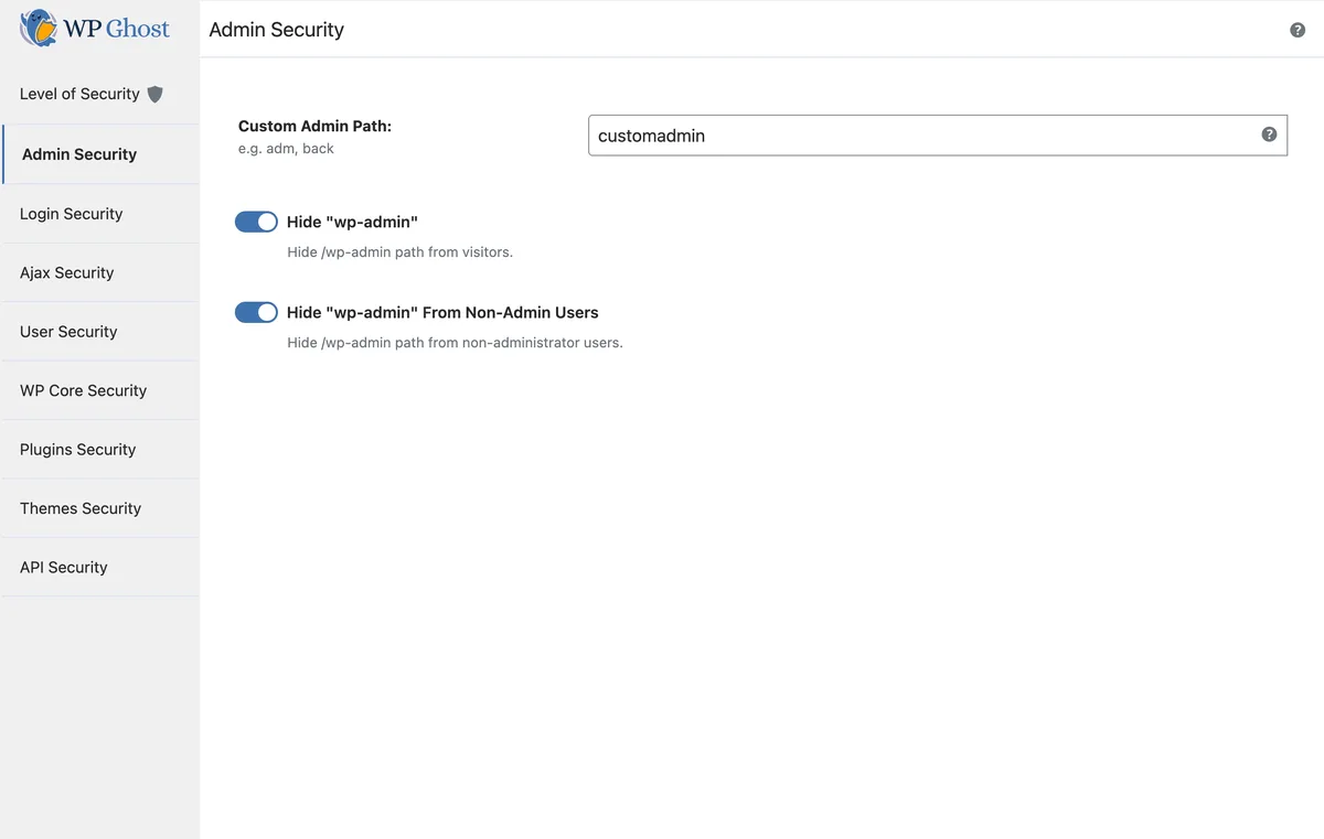 WP Ghost (Hide My WP Ghost) – Security & Firewall ekran görüntüsü 2