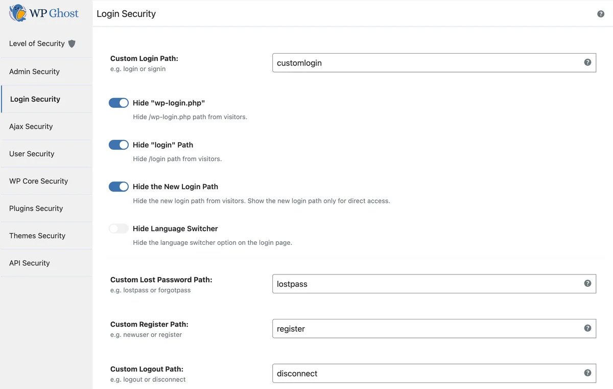WP Ghost (Hide My WP Ghost) – Security & Firewall ekran görüntüsü 3