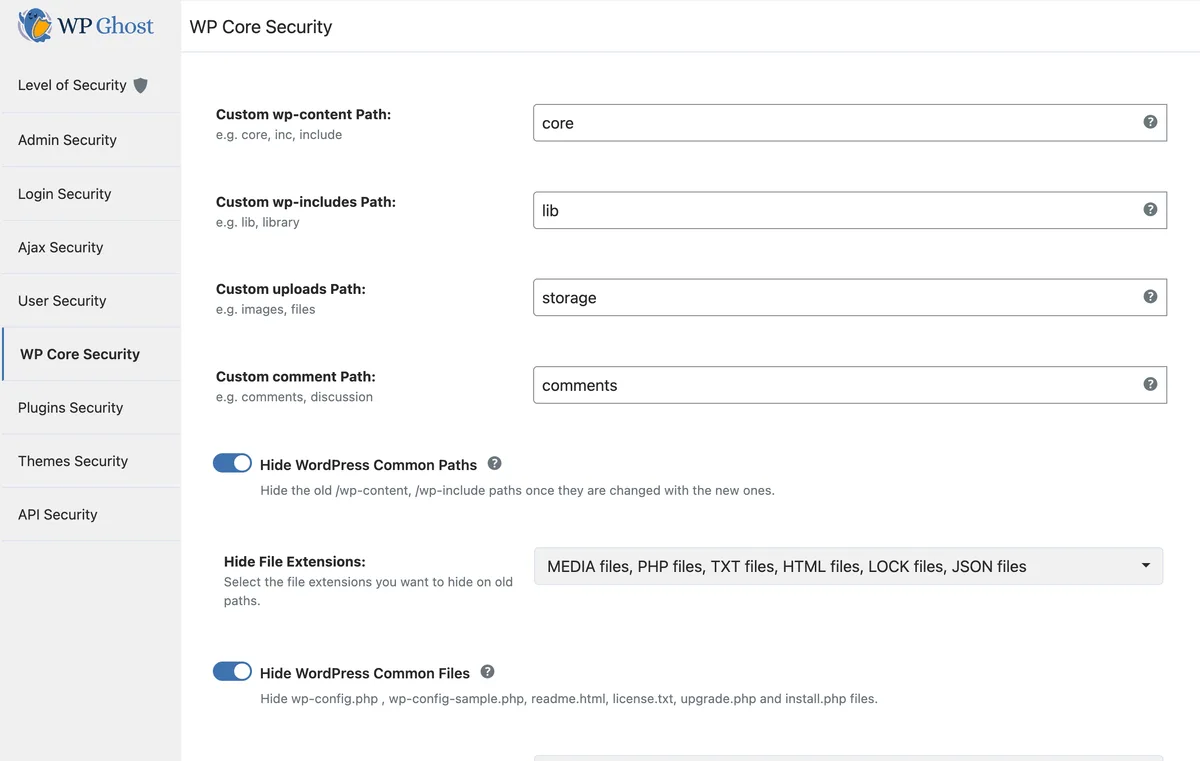 WP Ghost (Hide My WP Ghost) – Security & Firewall ekran görüntüsü 4